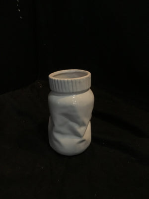 Jar White Ceramic Novelty Vase