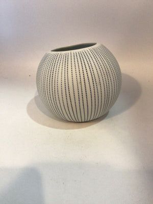 Blue/White Ceramic Dot Vase