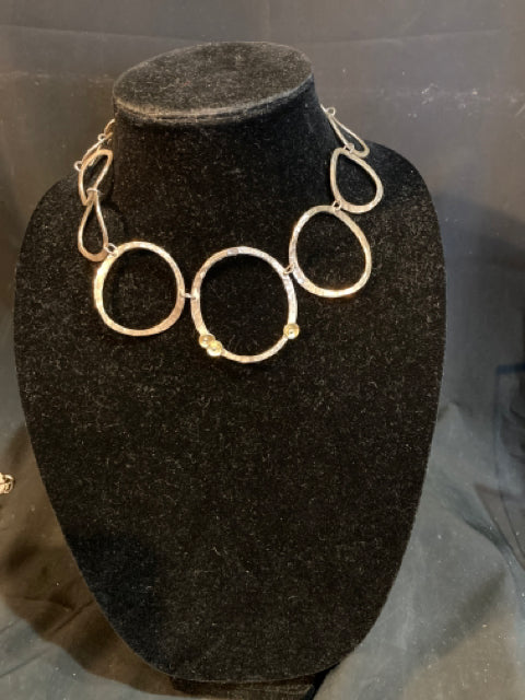 Sterling Silver Circles Necklace