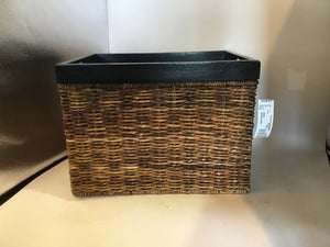 Square Sea Grass Woven Basket Crate