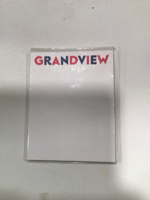 White/Blue Grandview Note Pad