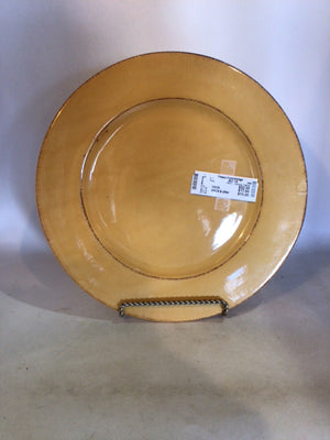 PIER 1 Serving Yellow Ceramic Plate