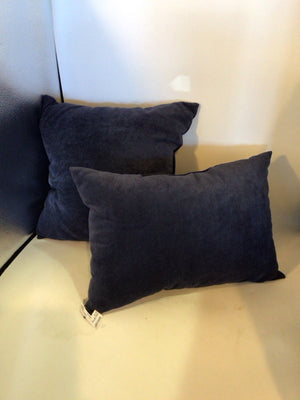 Blue Chenille Pillow Set