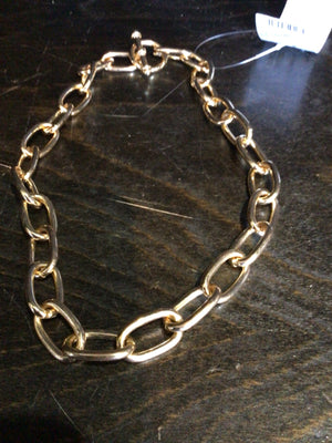 Metal Gold Chain Link Necklace