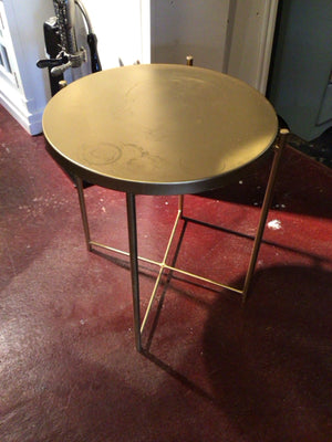 Metal Round Gold Table