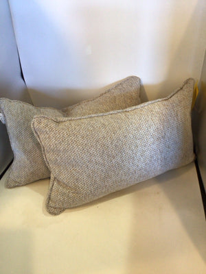 Down Cream/Brown Tweed Pillow Set