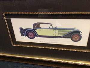 Brown/Green Car Framed Art