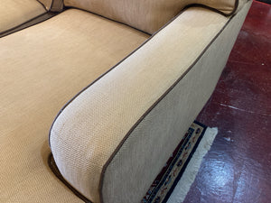 Ethan Allen Tweed 4 Pieces Tan/Brown Sectional Sofa