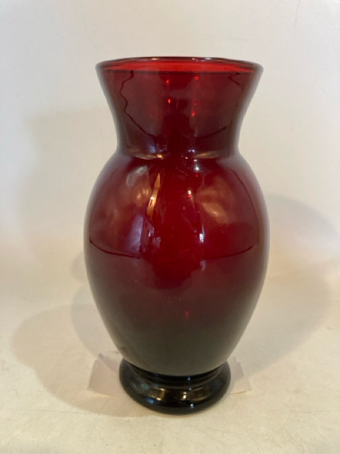 Small Red Glass Vase