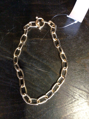 Metal Gold Chain Link Necklace