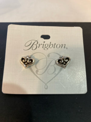 Brighton Silver Heart Earrings