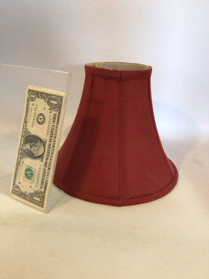 Bell Red Polyester Lamp Shade