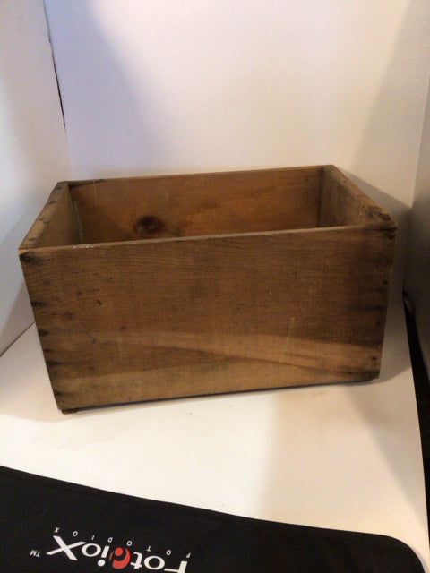 Vintage Brown Wood Rustic Crate