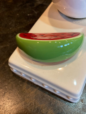 Nora Fleming Retired Red/Green Ceramic Watermelon Misc