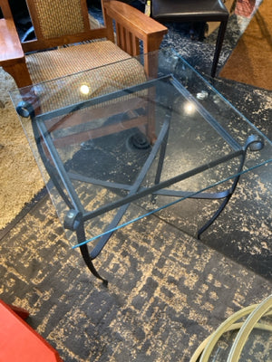 Darron's Iron/Glass Square Black Table