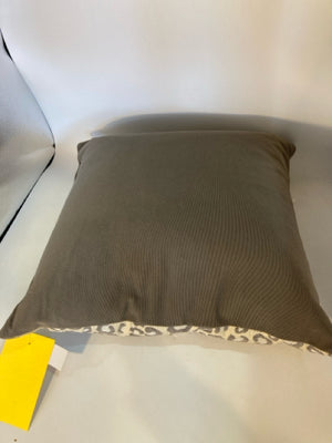 Down Cream/Gray Poly Blend Leopard As Is Pillow