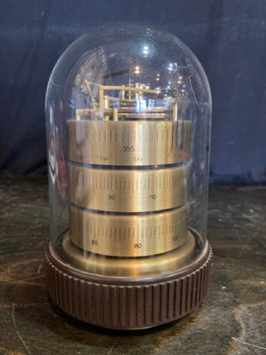 Howard Miller Vintage Brass Glass Dome Barometer