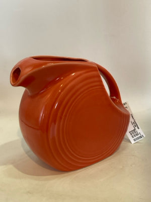 Fiesta Vintage Orange Ceramic Pitcher