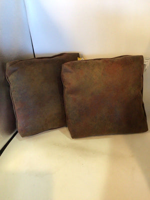 Brown Polyester Pillow Set