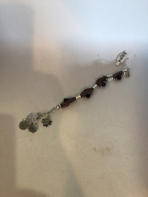String Brown Charms Bracelet