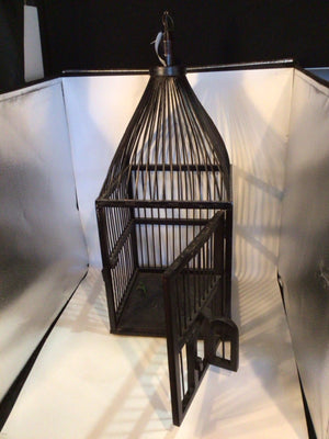 Brown Wood Bird Cage