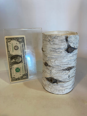 White Resin Branch Candle Holder