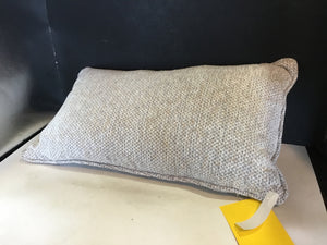 Accent Gray/White Feather Pillow