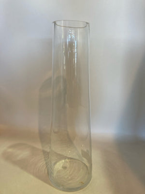 Modern Clear Glass Taper Vase