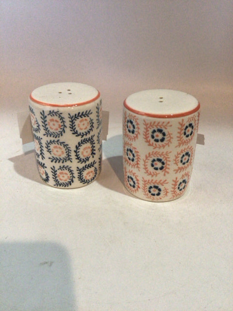 Threshold Cream/Pink Ceramic Pair Salt & Pepper