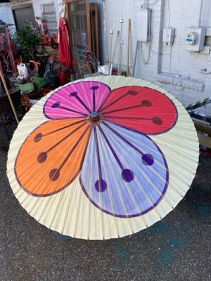 Vintage Multi-Color Paper Umbrella