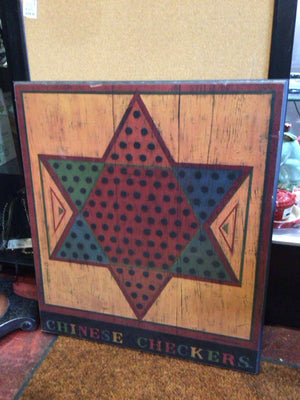 Particle Board Chinese Checkers Multi-Color Wall Decoration