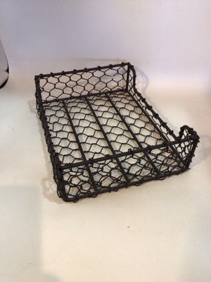 Black Metal Tray Basket