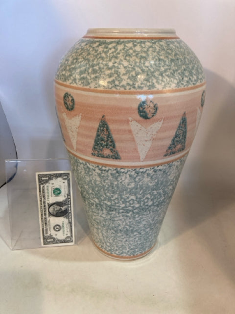 Blue/Pink Ceramic Vase