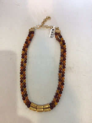 Orange Multi Beads Necklace