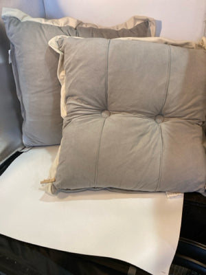 Gray Poly Blend Pillow Set