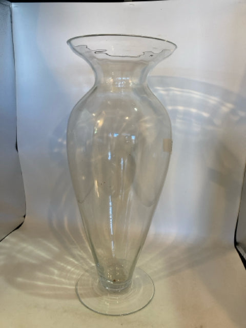 Clear Glass Oversized Vase