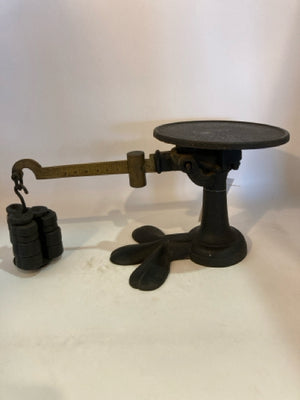 Antique Black Cast Iron Scale