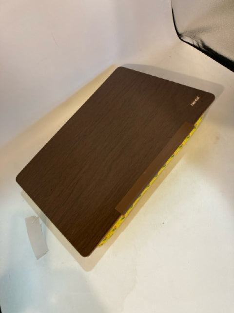 Pillow Wood Lap Desk Brown/Yellow Desk