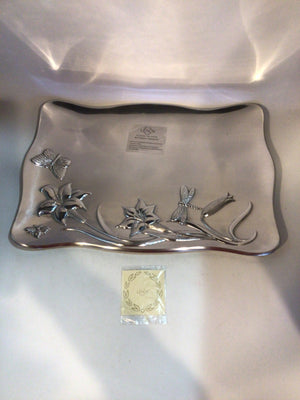Lenox Hollowware Silver Butterflies Tray