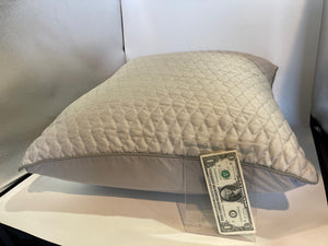 Euro Silver Quilted Pillow