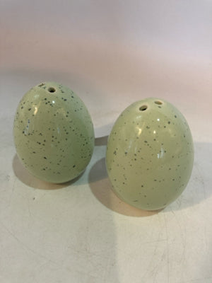 Green Ceramic Egg Salt & Pepper