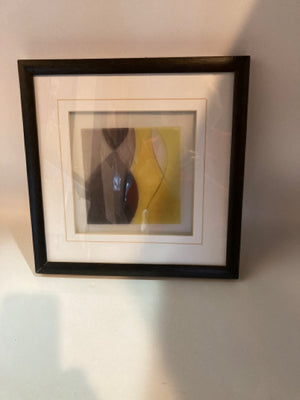 Black/Yellow Framed Art