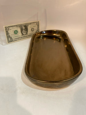 Vanity Bronze Ceramic Dish