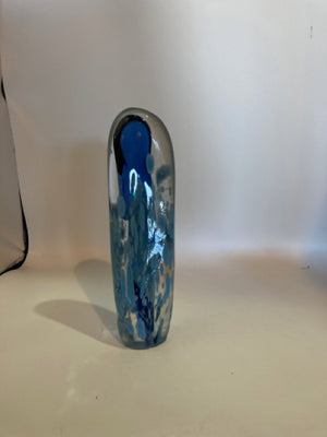 Original Blue Glass Sculpture