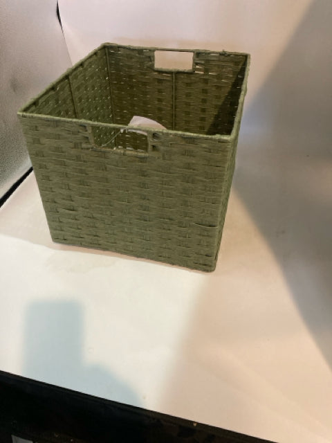 Green Wicker Basket