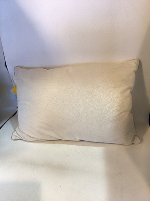 Textured White Pillow