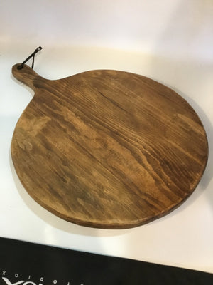 Hanging Bronze Wood Round Cutting Board