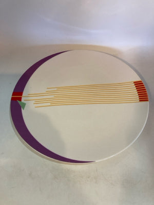 Italian Purple/White Ceramic Plate