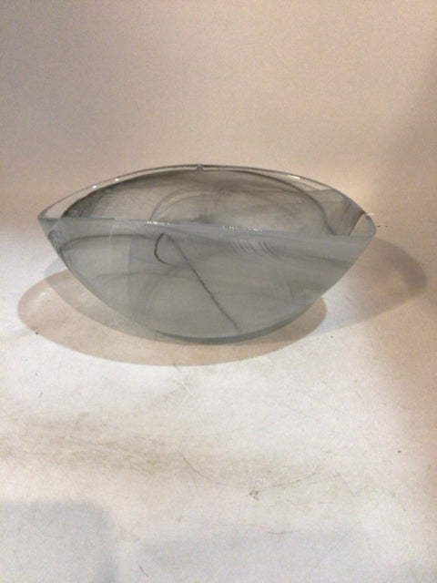 Gray Glass Bowl