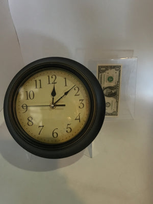 Wall Brown Plastic Clock